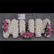 Mum Tribute, pink ribbon edge