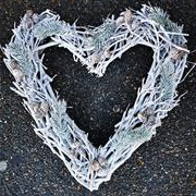 Rustic Wooden Heart Door Wreath